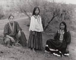 Apache Girls on Hillside (Carrie, Rebekah, and Elizabeth)
